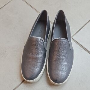 Vince Shimmering Gray Slip-On Sneakers Size 7M